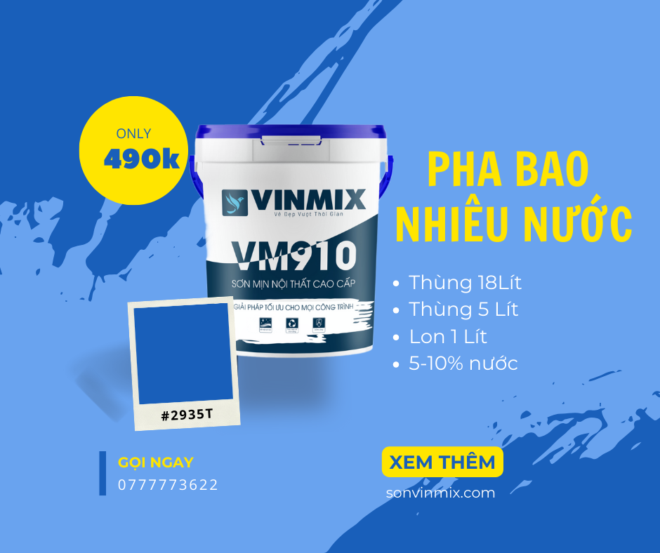 1 Thùng Sơn 5L, 18L Pha Bao Nhiêu Lít Nước Là Tốt Nhất?